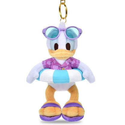 Donald Duck Summer Style 2026 Plush Keychain front view
