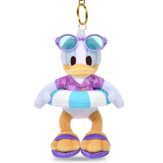 Donald Duck Summer Style 2026 Plush Keychain front view