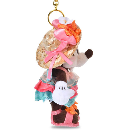 Minnie Mouse Summer Style 2026 Plush Keychain side view