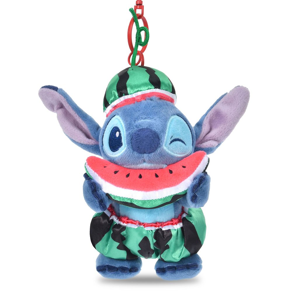 Disney Stitch Watermelon Plush Keychain