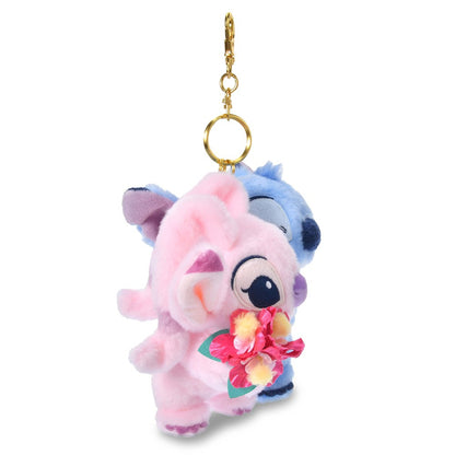 Disney Stitch & Angel Plush Keychain