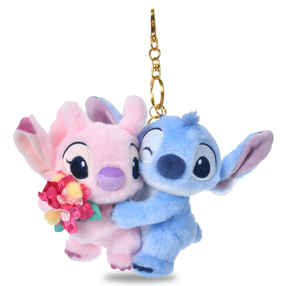 Disney Stitch & Angel Plush Keychain