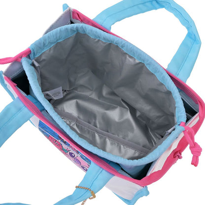 Stitch & Angel Insulated Tote and Drawstring Pouch Set with Charm