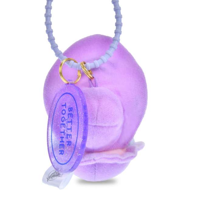 Young Oyster Plush Keychain Open Eyes