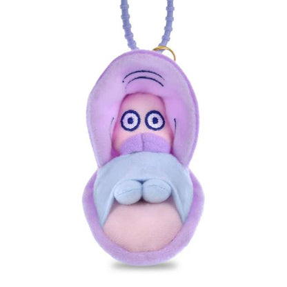 Young Oyster Plush Keychain Open Eyes
