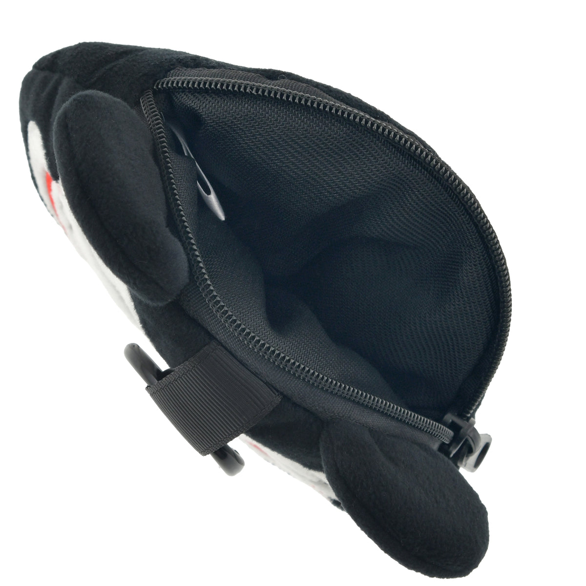 Vampire Teddy Face Pouch with Carabiner