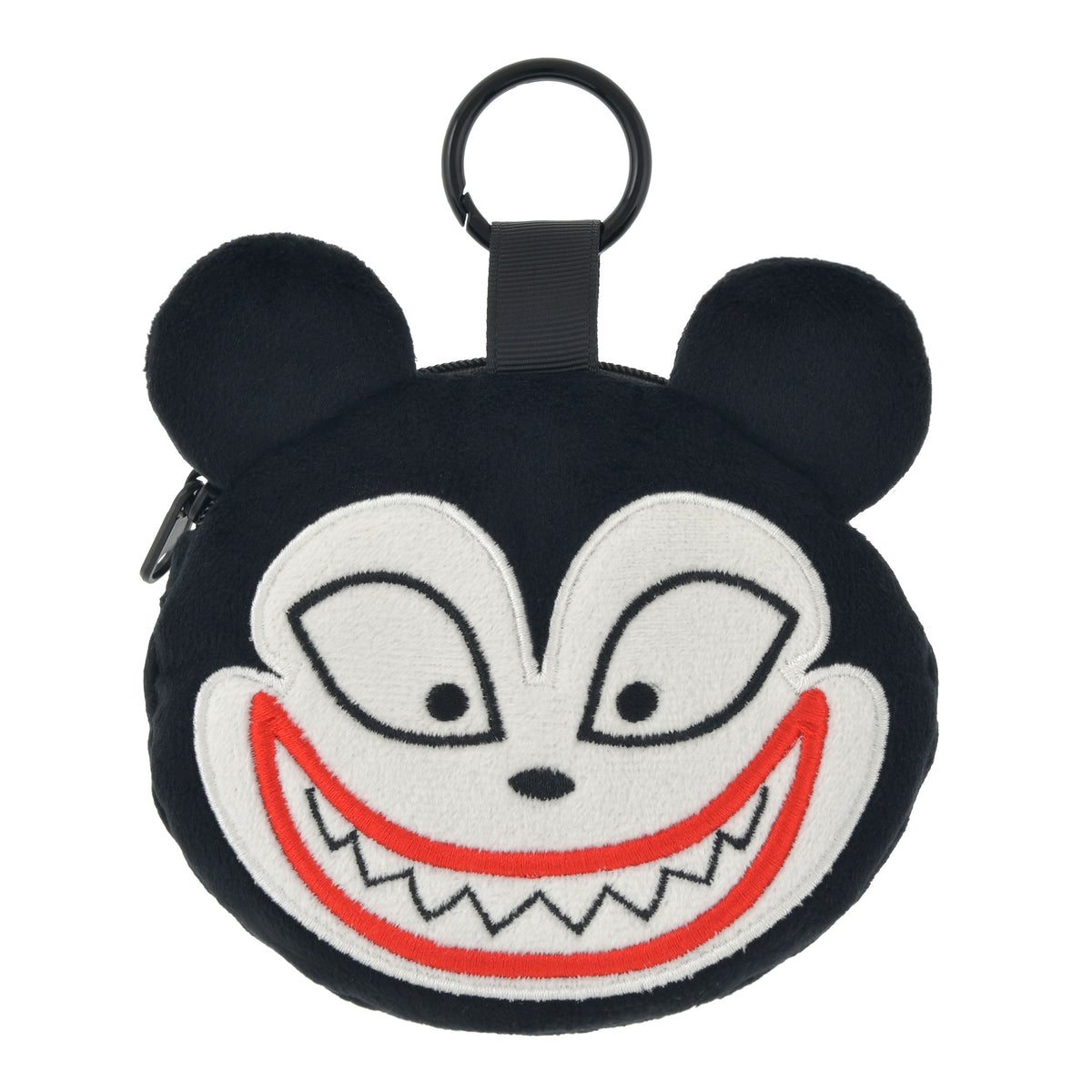 Vampire Teddy Face Pouch with Carabiner