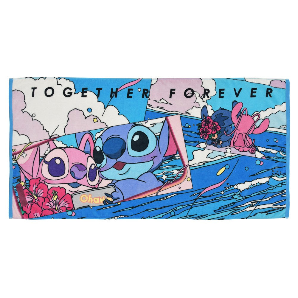 Disney Stitch & Angel Bath Towel