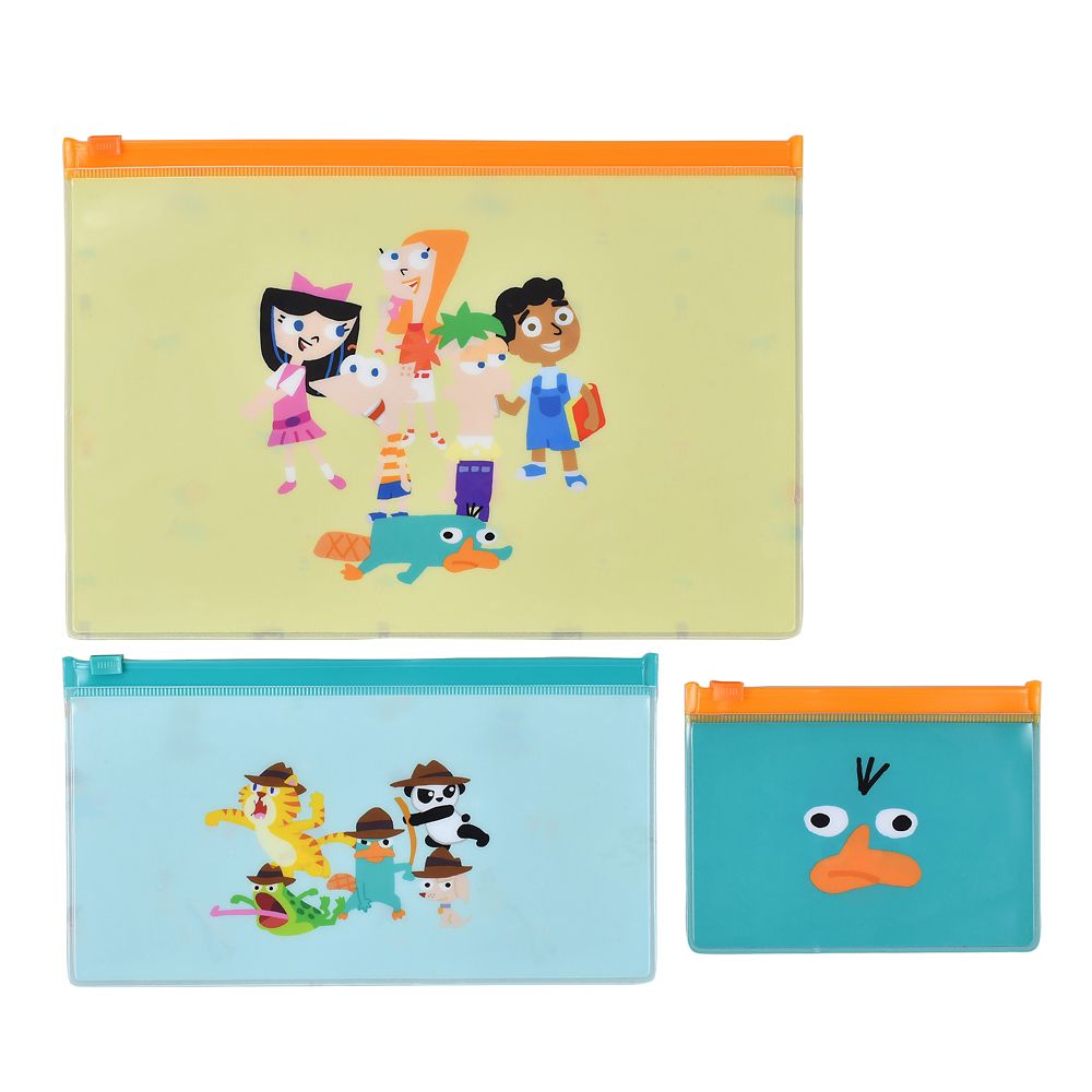 Phineas and Ferb 3-Size Flat Pouch Set