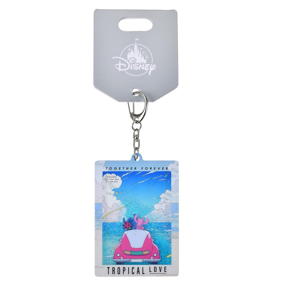 Disney Stitch & Angel Water-Filled Keychain