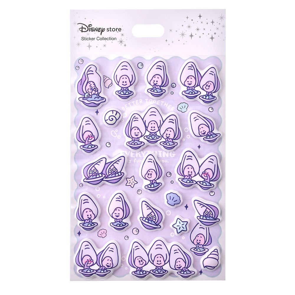 Disney Young Oyster and Old Oyster Die-Cut Puffy Sticker Collection BABY OYSTERS 2026