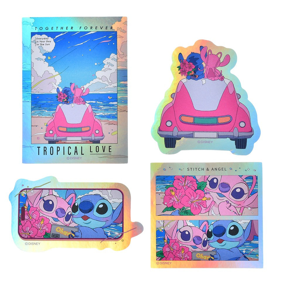 Disney Stitch & Angel Holographic Sticker Set