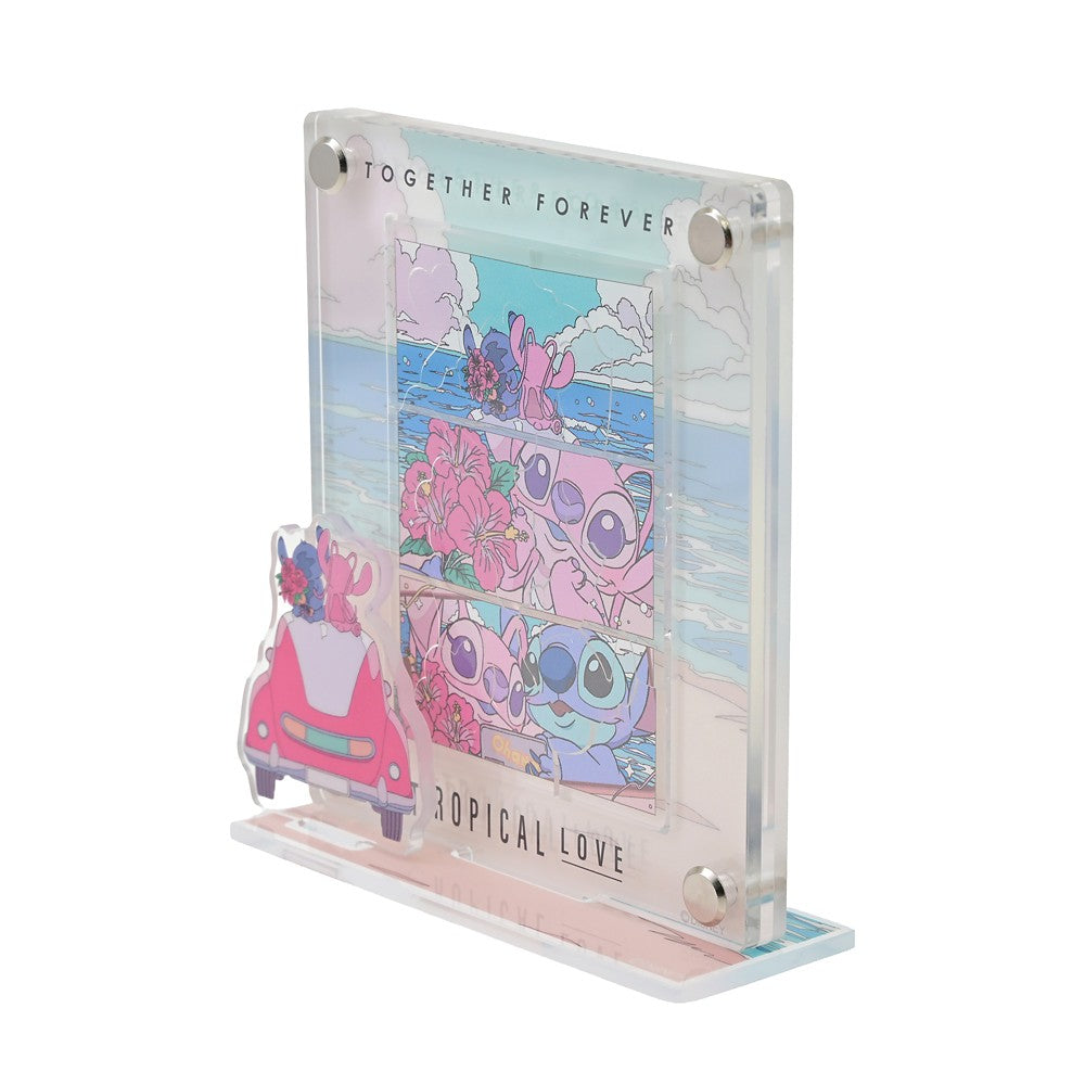 Disney Stitch & Angel Puzzle Frame Acrylic Stand