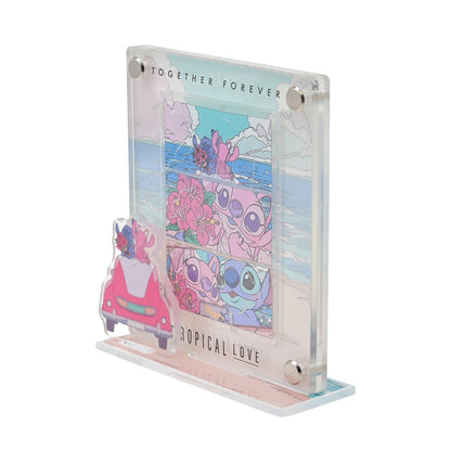 Disney Stitch & Angel Puzzle Frame Acrylic Stand