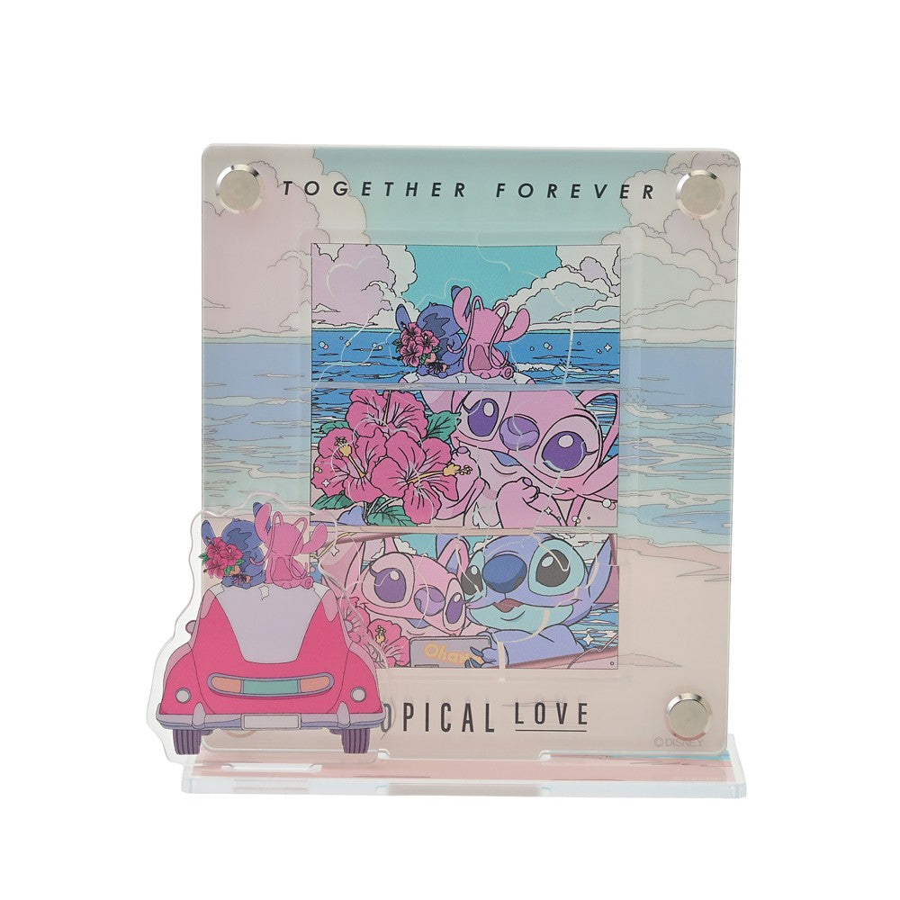 Disney Stitch & Angel Puzzle Frame Acrylic Stand