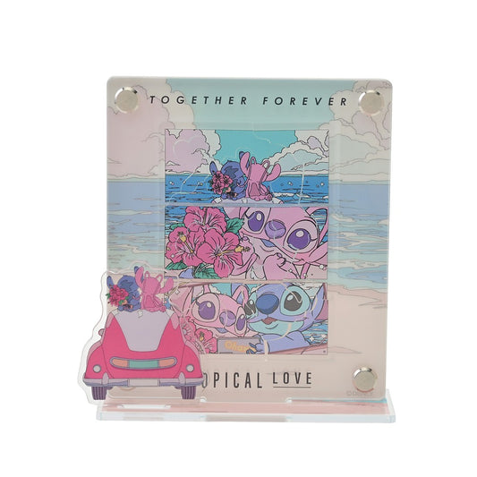 Disney Stitch & Angel Puzzle Frame Acrylic Stand