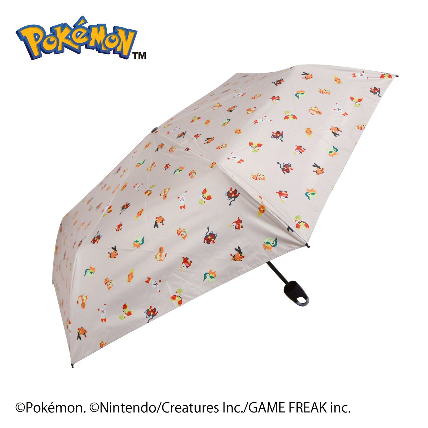 Pokémon Fire Type First Partner Carabiner Folding Umbrella