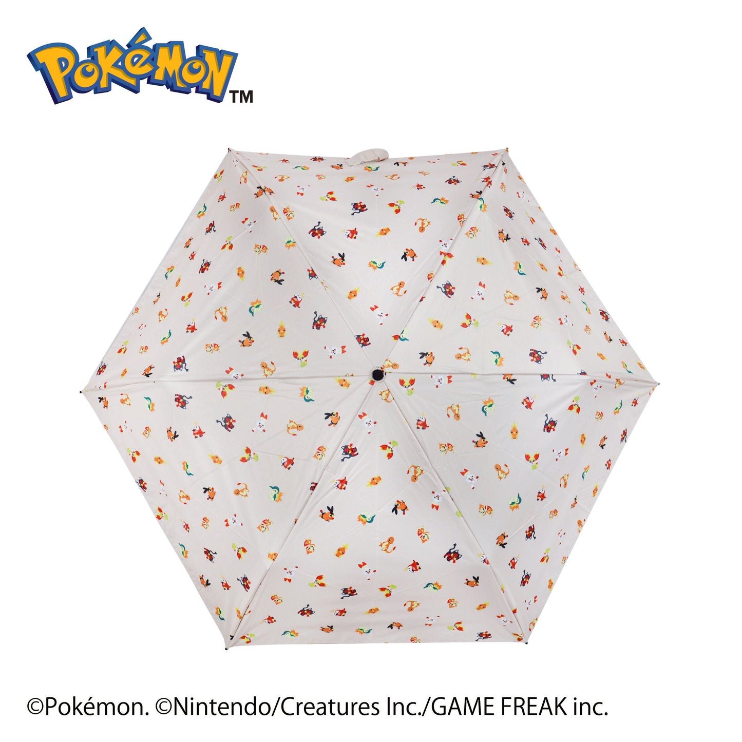 Pokémon Fire Type First Partner Carabiner Folding Umbrella