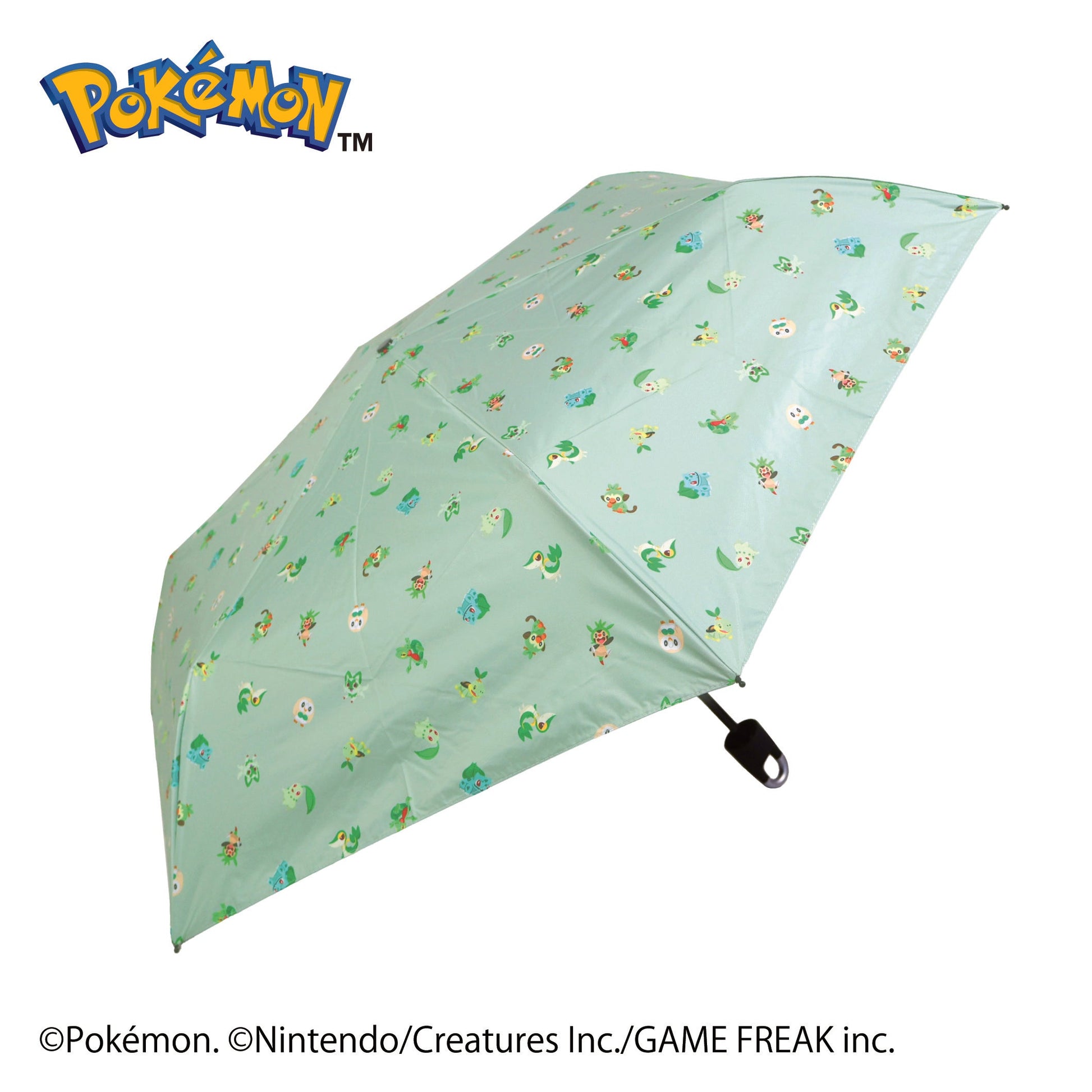 Pokémon Grass Type First Partner Carabiner Folding Umbrella