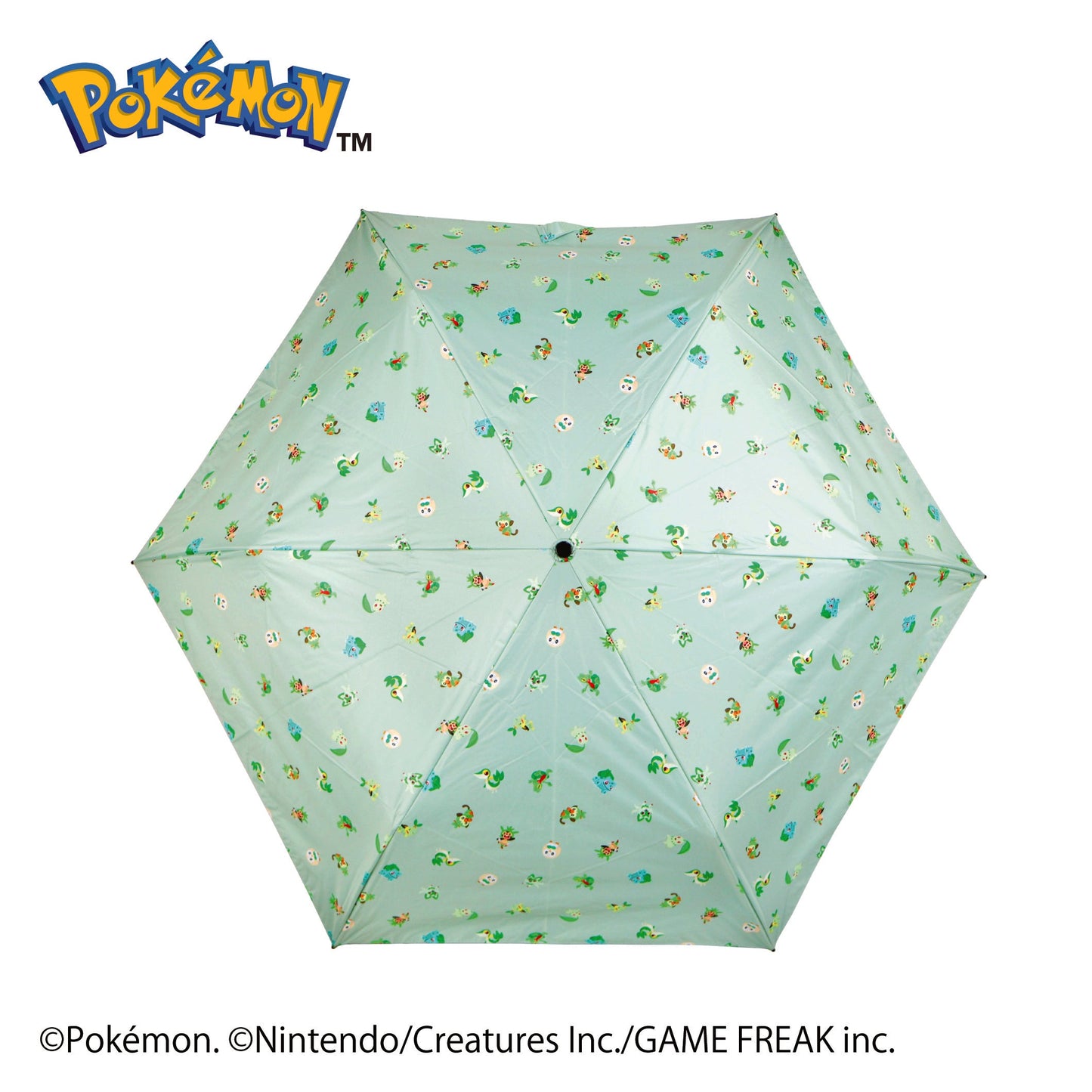 Pokémon Grass Type First Partner Carabiner Folding Umbrella
