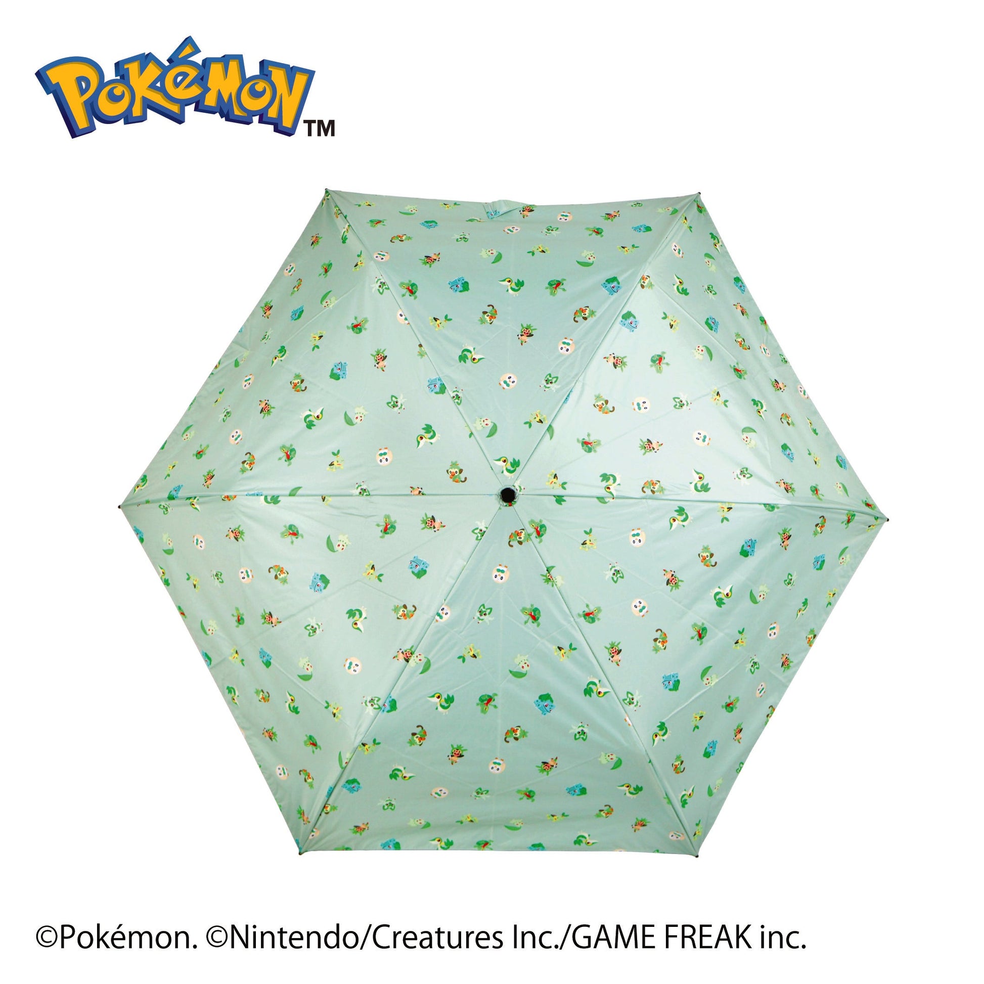 Pokémon Grass Type First Partner Carabiner Folding Umbrella