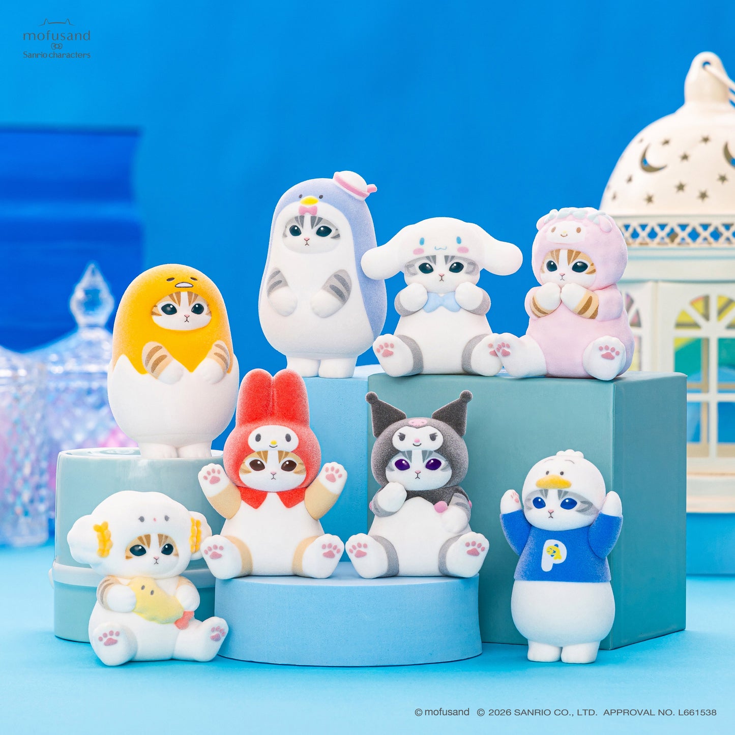 Mofusand x Sanrio Flocking Figure Collection
