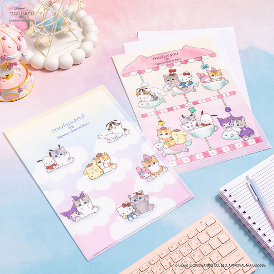 Mofusand x Sanrio Hologram Clear File