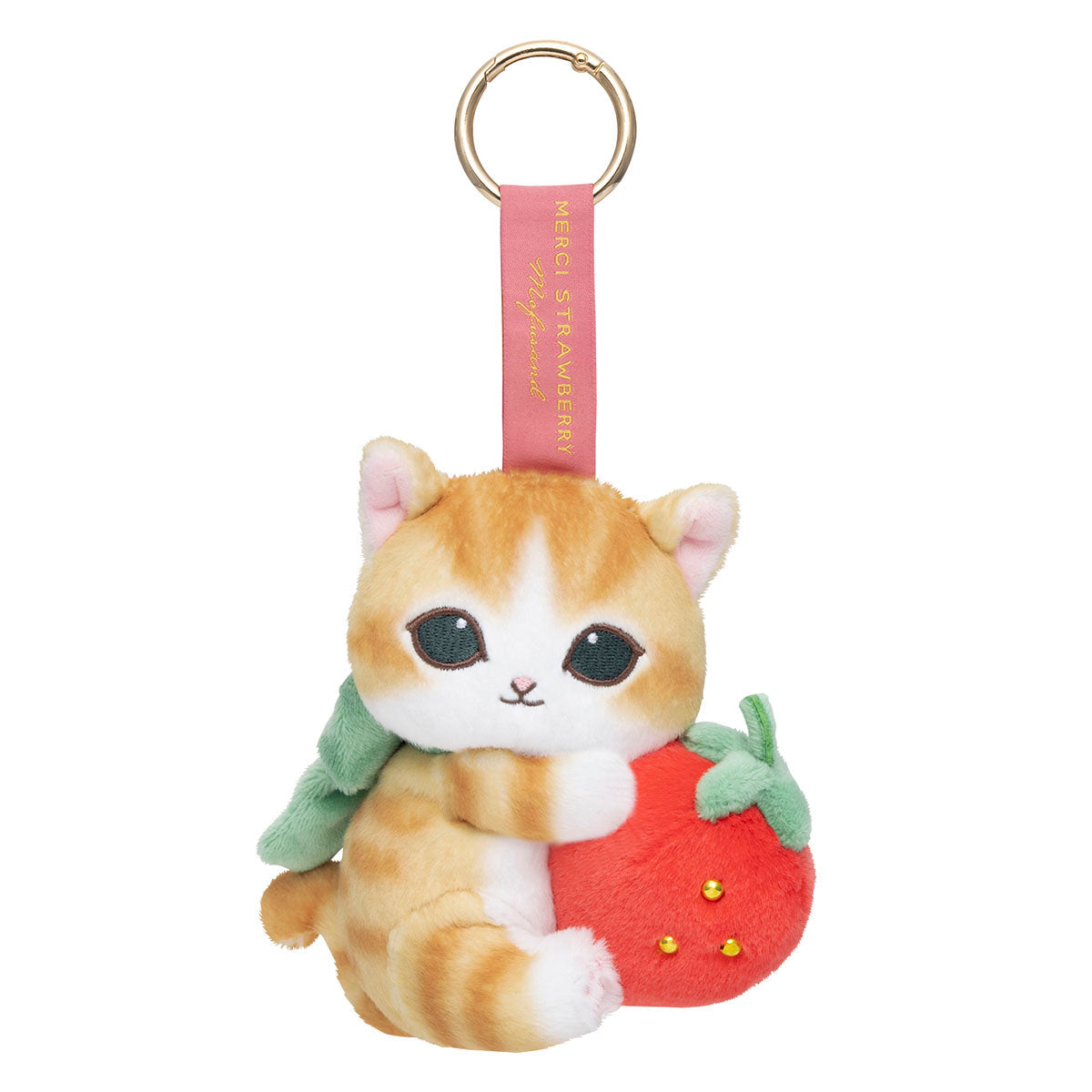 mofusand Merci Strawberry Mascot Keychain