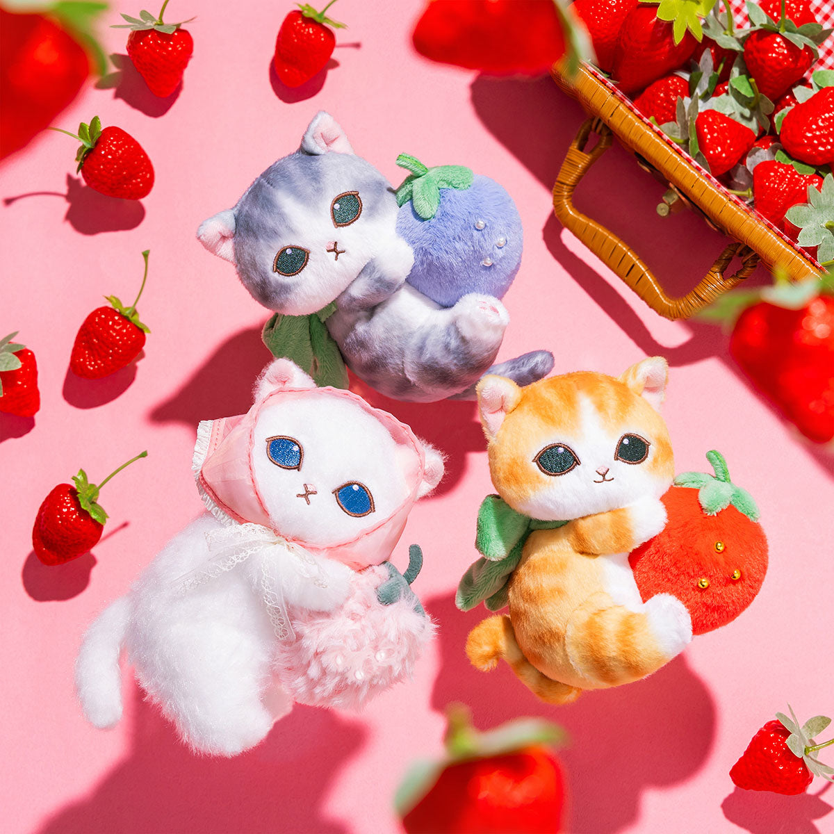 Japan｜ mofusand Merci Strawberry Mascot Keychain