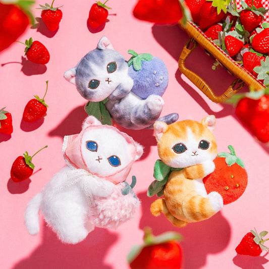 Japan｜ mofusand Merci Strawberry Mascot Keychain