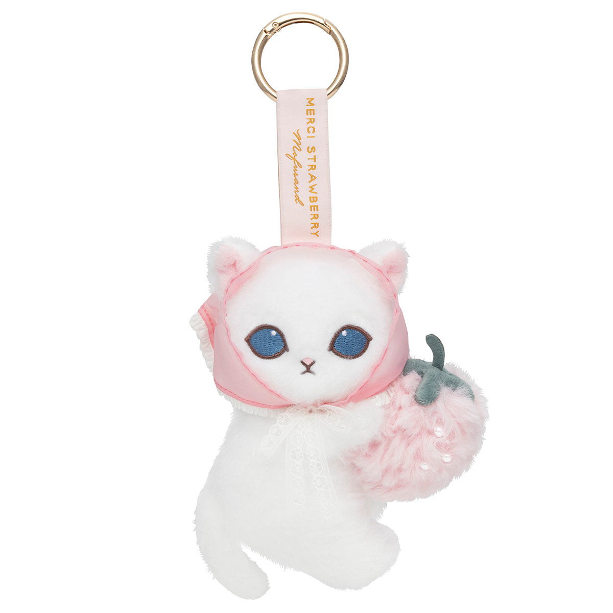 mofusand Merci Strawberry Mascot Keychain
