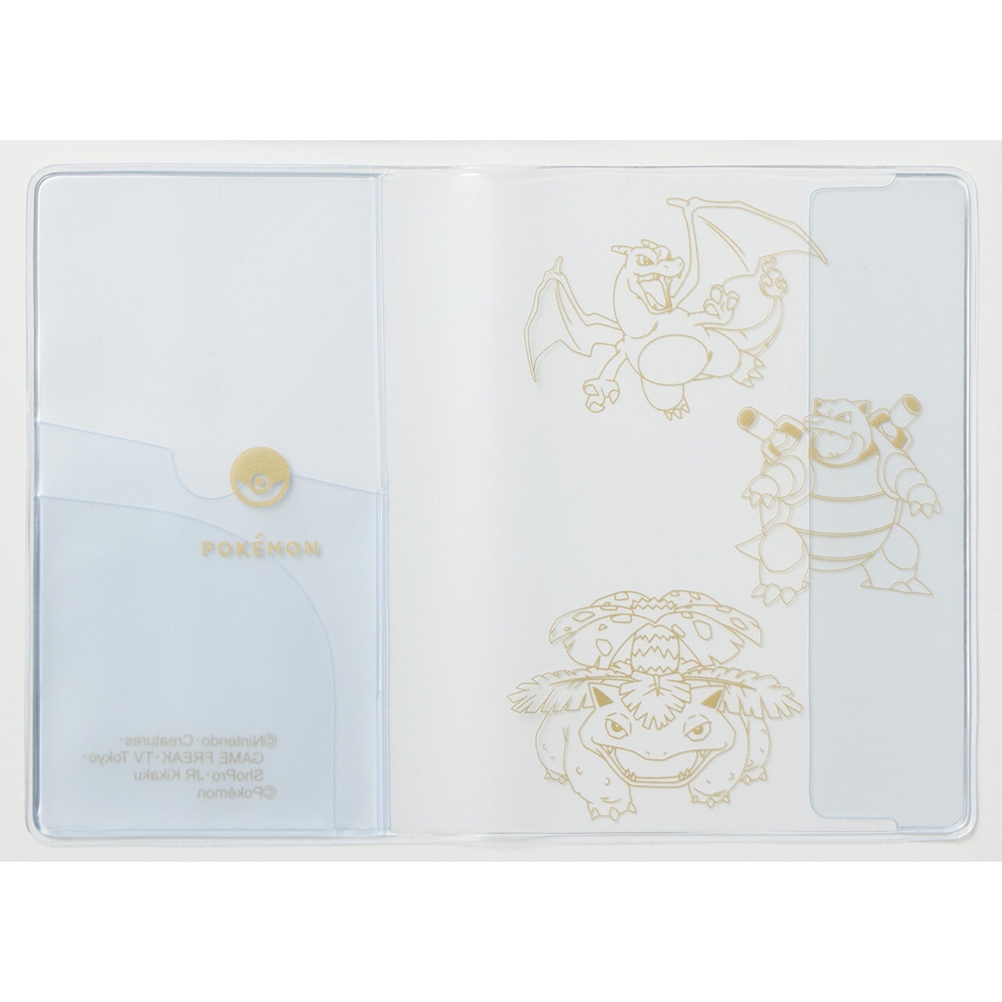 Pokémon Venusaur Charizard Blastoise Clear Passport Cover