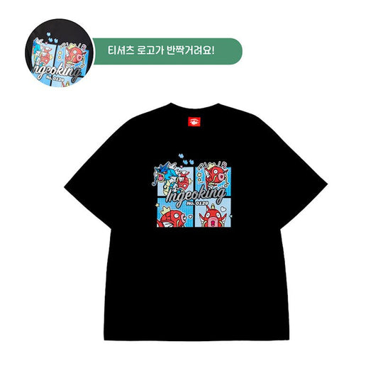 Korea Exclusive｜Mega Festa 2026 Pokémon Emoticon T-Shirt Black XL