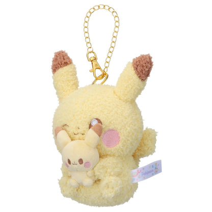 Japan｜Pokémon Poképeace Plush Keychain Pikachu Together with Plush Ver.