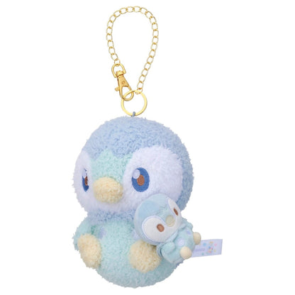 Japan｜Pokémon Poképeace Plush Keychain Piplup Together with Plush Ver.