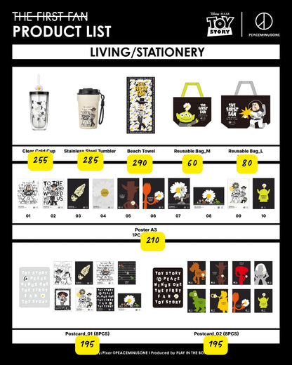 Korea Exclusive｜Toy Story x Peaceminusone Postcard 01 (8pcs)