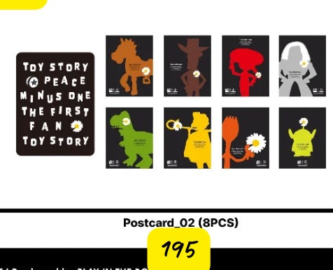 Korea Exclusive｜Toy Story x Peaceminusone Postcard 02 (8pcs)