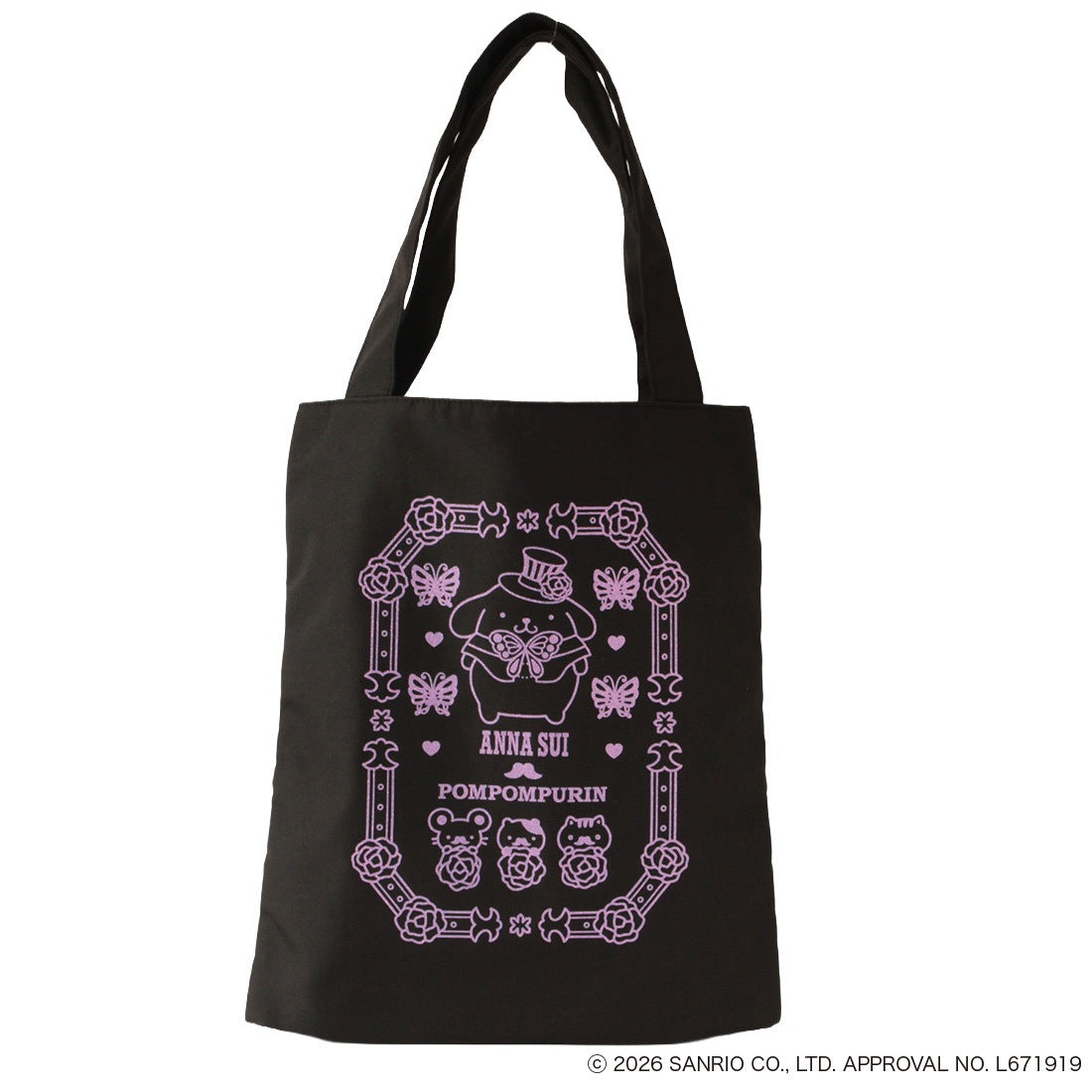 ANNA SUI x Pompompurin Tote Bag - Purple
