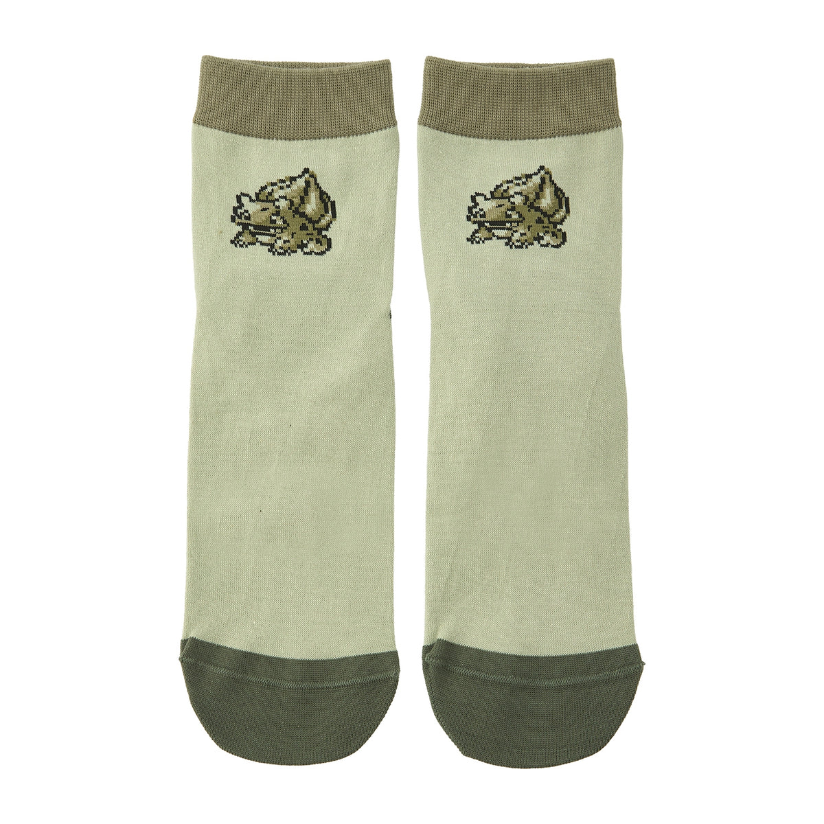 Pokémon Game Dot Bulbasaur Mid-Crew Socks