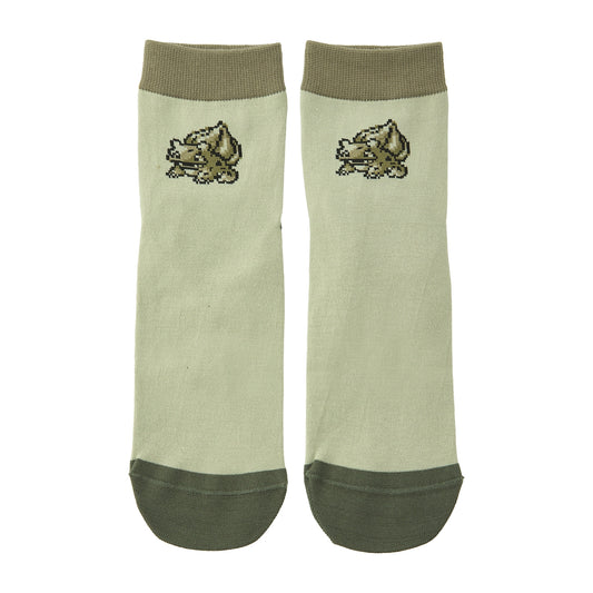 Pokémon Game Dot Bulbasaur Mid-Crew Socks