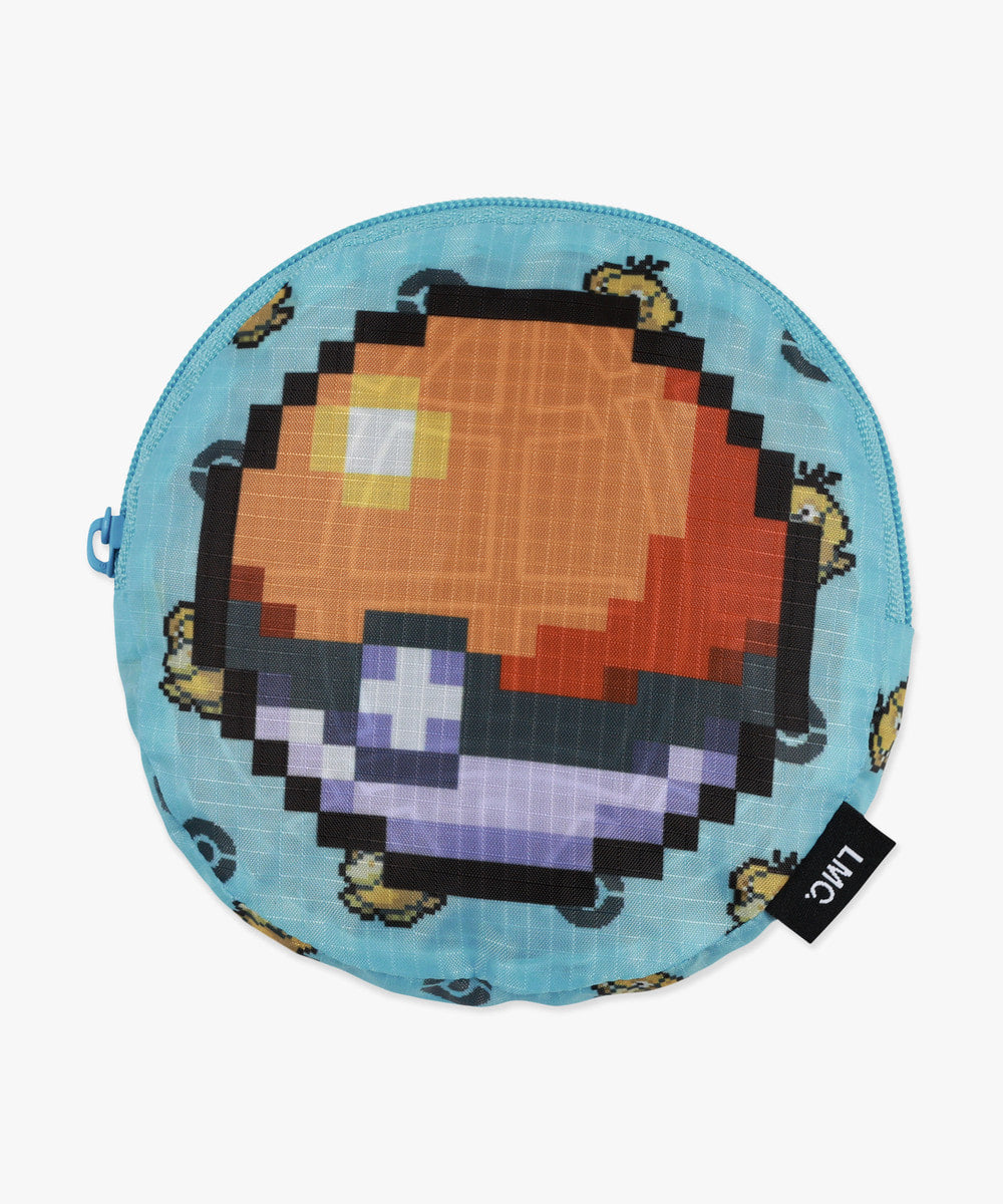 Pokémon Pixel Art Monster-Ball Packable Bag Blue