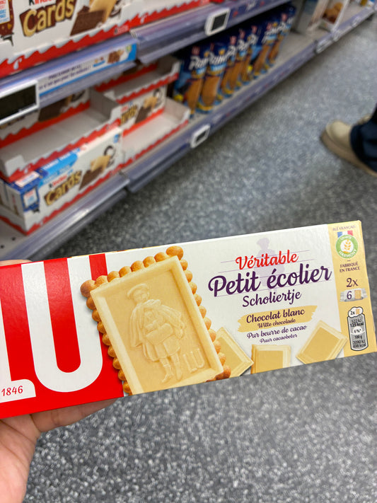 4月中到貨 法國超市零食 - Lu Petit ecolier 白朱古力餅