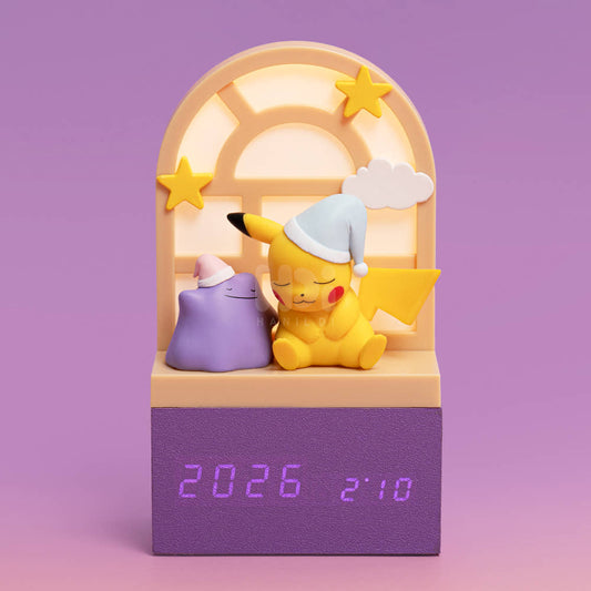 Korea Exclusive｜Pokémon Pikachu Ditto Sleep Mood Light Alarm Clock