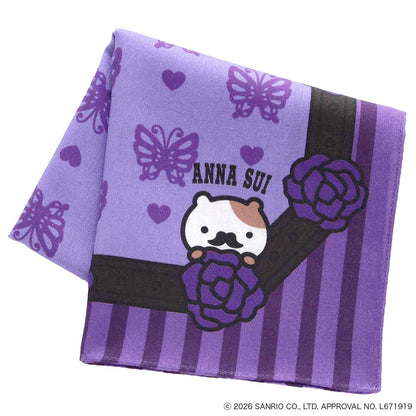ANNA SUI x Pompompurin Print Handkerchief - Collaboration Design Purple