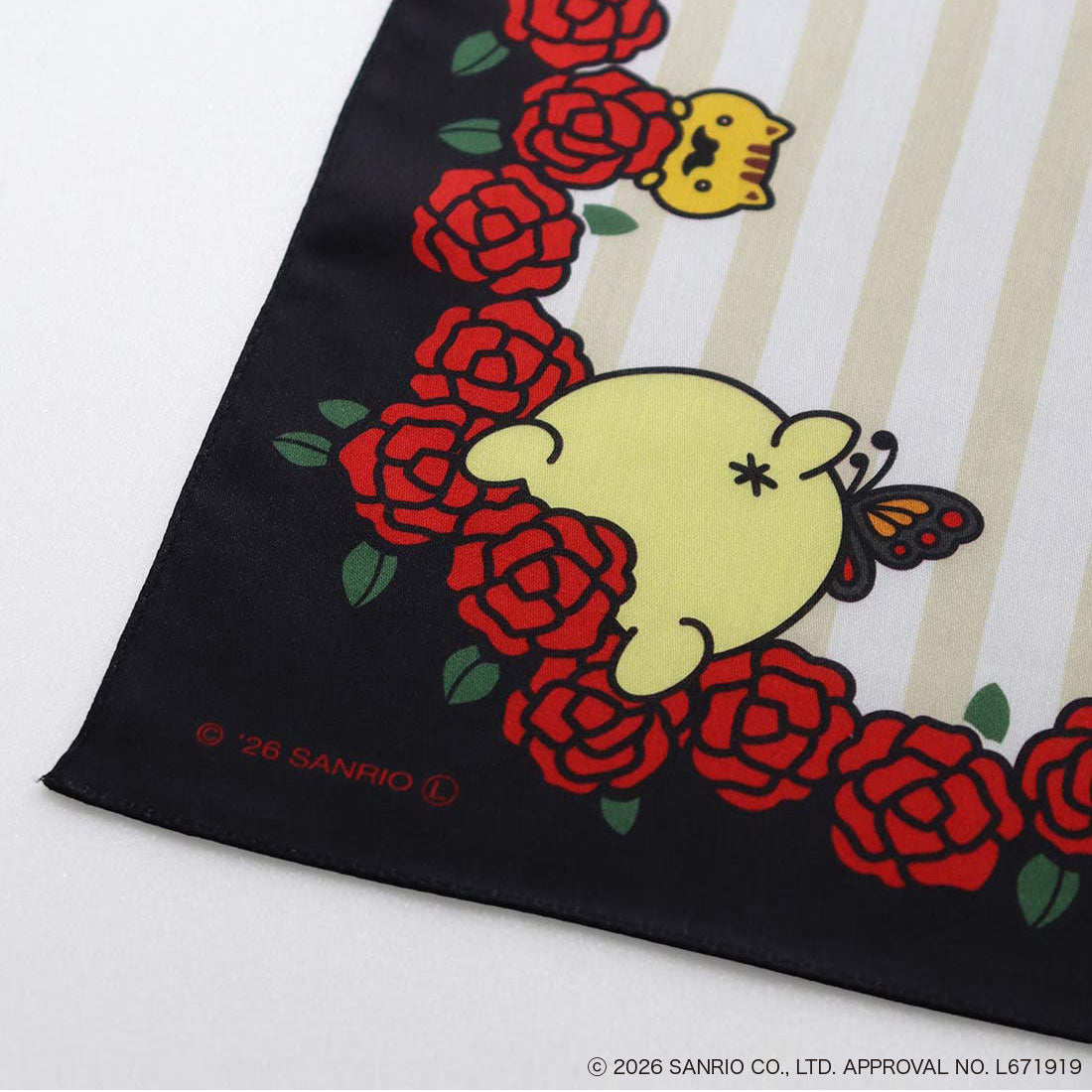 ANNA SUI x Pompompurin Print Handkerchief - Rose Red