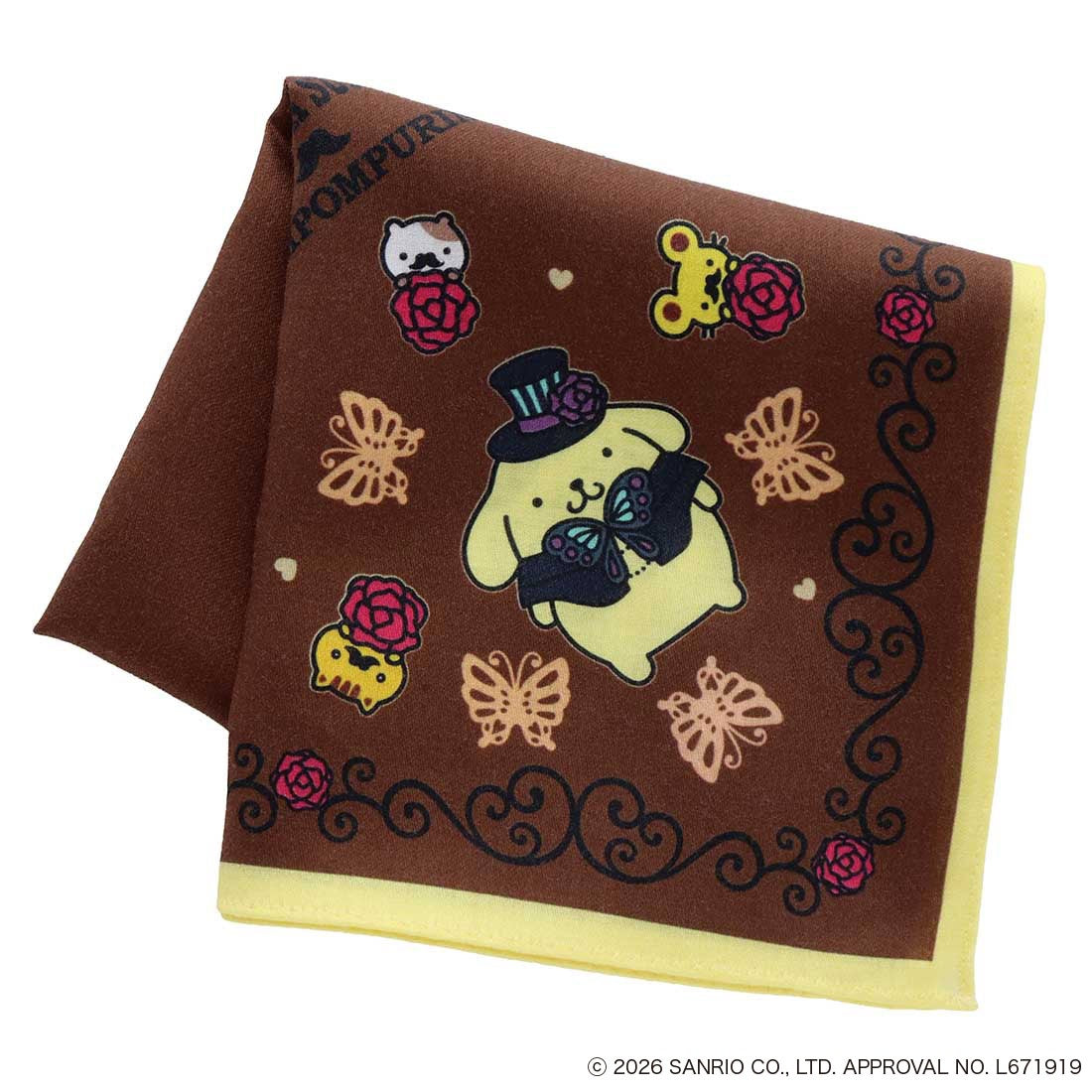 ANNA SUI x Pompompurin Print Handkerchief - Brown