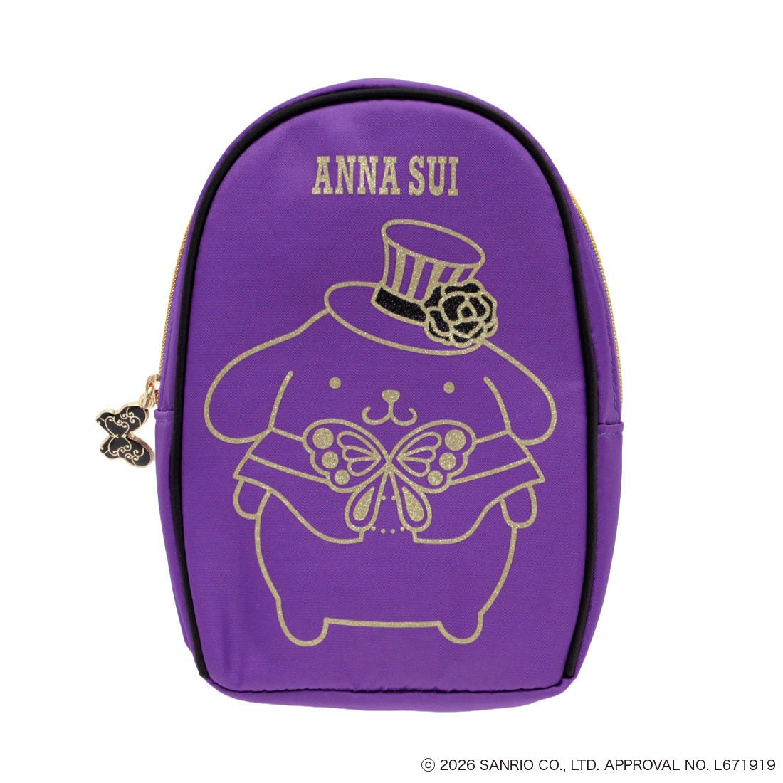 ANNA SUI x Pompompurin Pouch - Purple