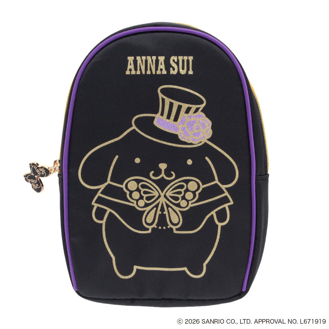 ANNA SUI x Pompompurin Pouch - Black