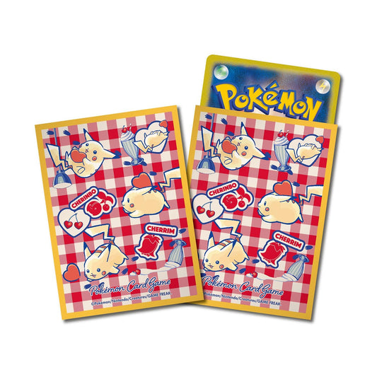 Pokémon Card Game Pikachu and Heart Orange Deck Shield