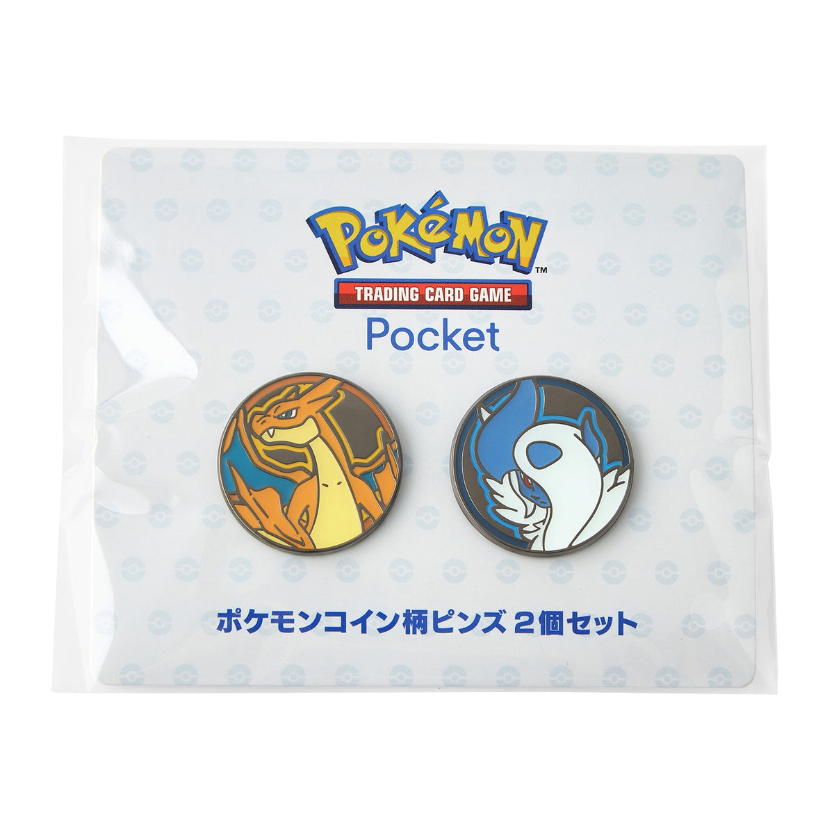 Pokémon Trading Card Game Pocket Mega Charizard Y & Mega Absol Coin Pattern Pin Set